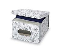 Domopak Vivir Caja de Almacenamiento de Vinilo Flexible Deja Blanca Modelo Grande