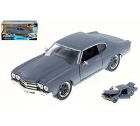Dom's Chevy Chevelle SS Rápido Y Furioso Gris 1:24 Modelo JADA TOYS