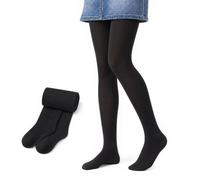 Domueay Medias para Niñas Opacas 90 Den Elásticas y Transpirable Mallas | con Pies, Suaves Elegantes, Casual Pantimedia, Ballet Danza Fiesta Uniforme Vestido Escolar, Finas Básicos Ropa, 3-12 años