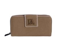 DON ALGODON - Cartera para Mujer con Tarjetero y Cierre Seguro - Cartera de Cuero con Cremallera y Gran Capacidad Oliveria