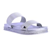 DON ALGODON Chanclas Mujer - Chanclas para Playa y Piscina - Sandalias Flip Flop de Goma con Suela Antideslizante y ligera (Plata, Sistema tallas calzado EU, Adulto, Mujer, Números, mediano, 38)