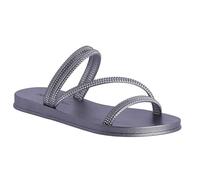 DON ALGODON Chanclas Mujer - Chanclas para Playa y Piscina - Sandalias Flip Flop de Goma con Suela Antideslizante y ligera (Plateado, Sistema tallas calzado EU, Adulto, Mujer, Números, mediano, 40)