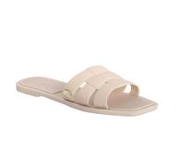 DON ALGODON Chanclas Mujer - Chanclas para Playa y Piscina - Sandalias Flip Flop de Goma con Suela Antideslizante y ligera (Beige, Sistema tallas calzado EU, Adulto, Mujer, Números, mediano, 36)