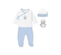 DON ALGODON - DSET04 Set 4 Piezas para Regalo de recién Nacido Color: 1-Azul Talla: Unic