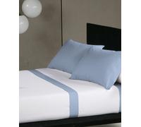 Don Algodón Juego sábanas tela Oxford azul. default Cama 180 cm