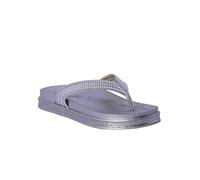DON ALGODON Licia, Sandalias Mujer Verano, Plateado, 38 EU