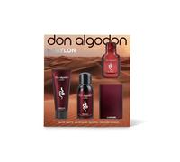 Don Algodón Men Set Regalo Babylon - Fragancia y Cuidado Masculino Incluye la fragancia Babylon de 30 ml, gel de ducha 75 ml, desodorante en spray 100 ml y tarjetero metálico