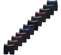 DON ALGODON | Pack 12 Boxers Hombre Suaves, Transpirables y Resistentes (FR/ES, Letras, XXL, Regular, Regular, Verde/Granate/Azulon/Beige/Verdoso/Gris)