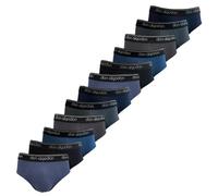 DON ALGODON | Pack 12 Slips Hombre Suaves, Transpirables y Resistentes (FR/ES, Letras, XL, Regular, Regular, Negro/Azul/Marino/Verde/Antracita/Gris)