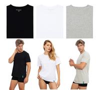 DON ALGODON | Pack 3 Camisetas Interiores 100% Algodón (FR/ES, Letras, L, Regular, Regular, Multicolor)