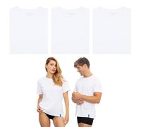 DON ALGODON | Pack 3 Camisetas Interiores 100% Algodón (FR/ES, Letras, XL, Regular, Regular, Blanco)