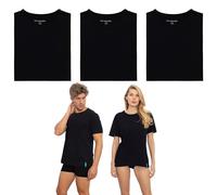 DON ALGODON | Pack 3 Camisetas Interiores 100% Algodón (FR/ES, Letras, XL, Regular, Regular, Negro)