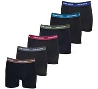 DON ALGODON | Pack 6 Boxers Hombre Suaves, Transpirables y Resistentes (FR/ES, Letras, L, Regular, Regular, Verde/Granate/Azulon/Beige/Verdoso/Gris)
