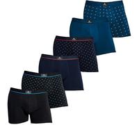 DON ALGODON | Pack 6 Boxers Hombre Suaves, Transpirables y Resistentes (FR/ES, Letras, XL, Regular, Regular, Verdoso/Negro/Marino)