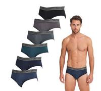 DON ALGODON | Pack 6 Slips Hombre Suaves, Transpirables y Resistentes - 6 Slips Hombre cómodos diseño Moderno Durabilidad excepcional (FR/ES, Letras, XXL, Regular, Regular, Multicolor1)