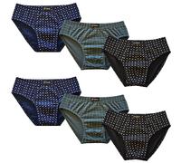 DON ALGODON | Pack 6 Slips Hombre Suaves, Transpirables y Resistentes - 6 Slips Hombre cómodos diseño Moderno Durabilidad excepcional (FR/ES, Letras, L, Regular, Regular, Negro/Azul/Verde)