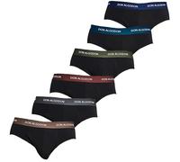 DON ALGODON | Pack 6 Slips Hombre Suaves, Transpirables y Resistentes (FR/ES, Letras, XL, Regular, Regular, Verde/Granate/Azulon/Beige/Verdoso/Gris)