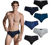 DON ALGODON | Pack 6 Slips Hombre Suaves, Transpirables y Resistentes (FR/ES, Letras, XXL, Regular, Regular, Negro/Marino/Gris Oscuro/Gris Claro/Antracita/Verdoso)