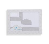 Don Algodón Sábanas Cuna Cloud Blanco Gris
