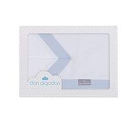 Don Algodón Sábanas Minicuna Astrid Blanco Azul