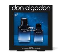Don Algodón Set Eau de Parfum Hombre | 100 ml + 30 ml | Perfume masculino elegante y sofisticado | Bergamota, benjuí, vetiver y ámbar gris | Inspirado en la noche mediterránea