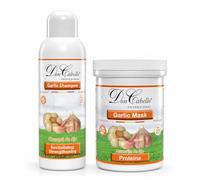 Don Cabello Pack Ajo Reparador 1000 ml + 1000 ml, Champú y Mascarilla, Cabello Seco o Dañado, Hidratación, Fuerza, Brillo y Reparación