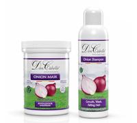 Don Cabello Pack Cebolla Roja Anticaída,Champú y Mascarilla sin Olor, Cabello Débil o Graso, Fuerza, Brillo y Volumen (1000 ML)