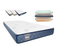 Don Descanso - Colchón 135x200 Viscoelástico Mulhacen DualSense, Altura 15cm. Multicapa con Núcleo GravityFoam, Firmeza Alta, Doble Cara Invierno/Verano, Transpirable. Fabricado en España, Azul