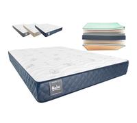 Don Descanso - Colchón 135x200 Viscoelástico Mulhacen DualSense, Altura 21cm. Multicapa con Núcleo GravityFoam, Firmeza Alta, Doble Cara Invierno/Verano, Transpirable. Fabricado en España, Azul