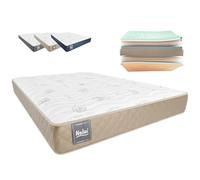 Don Descanso - Colchón 140x190 Viscoelástico Mulhacen DualSense, Altura 21cm. Multicapa con Núcleo GravityFoam, Firmeza Alta, Doble Cara Invierno/Verano, Transpirable. Fabricado en España, Beig