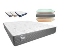 Don Descanso - Colchón 140x190 Viscoelastico Mulhacen DualSense, Altura ± 26cm. Multicapa con Núcleo GravityFoam, Firmeza Alta, Doble Cara Invierno/Verano, Transpirable. Fabricado en España, Gris