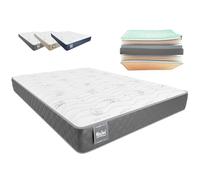 Don Descanso - Colchón 150x180 Viscoelastico Mulhacen DualSense, Altura ± 21cm. Multicapa con Núcleo GravityFoam, Firmeza Alta, Doble Cara Invierno/Verano, Transpirable. Fabricado en España, Gris