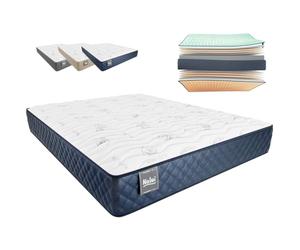 Don Descanso - Colchón 150x200 Viscoelástico Mulhacen DualSense, Altura 26cm. Multicapa con Núcleo GravityFoam, Firmeza Alta, Doble Cara Invierno/Verano, Transpirable. Fabricado en España, Azul