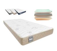 Don Descanso - Colchón 67x180 Viscoelástico Mulhacen DualSense, Altura 15cm. Multicapa con Núcleo GravityFoam, Firmeza Alta, Doble Cara Invierno/Verano, Transpirable. Fabricado en España, Beig