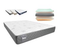 Don Descanso - Colchón 75x180 Viscoelastico Mulhacen DualSense, Altura ± 21cm. Multicapa con Núcleo GravityFoam, Firmeza Alta, Doble Cara Invierno/Verano, Transpirable. Fabricado en España, Gris