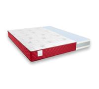 Don descanso - Colchón Viscoelástico Aloe Vera Mulhacén 200x200 cm con Tejido Strech y 3D Lateral. Altura: ±21cm | Firmeza Medio-Alta | Transpirable | Reversible | Fabricado en España (Burdeos)