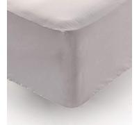 Don Descanso - Sabana Bajera Alto Especial Algodón 100% Gris 180 Hilos para Cama 135/140 cm. hasta 34 cm. Fácil Planchado y Lavable (30º). Fresca, Transpirable y Suave (Disponible Varios Tamaños)