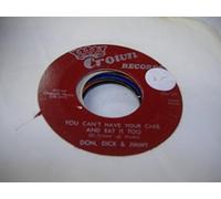 DON, DICK & JIMMY - COCK ROBIN 45 RPM When Your Heart Is Weak / SAME