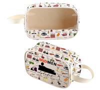 Don Draper Lover Gift TV Series - Bolsa transparente con cremallera para maquillaje, Madbagm