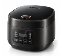 DON FELIZ Olla Arrocera Eléctrica 3L, Multicocina Inteligente con Panel Digital y Olla Antiadherente, Arrocera Multifunción para Arroz, Sopa, Gachas, Cocción al Vapor y Pastel, para 1-3 Personas