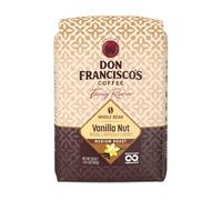 Don Francisco's Café en grano entero con nueces de vainilla, tostado medio, bolsa de 20 onzas