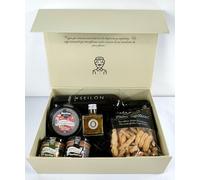 DON GOURMET, Cesta Gourmet para Regalar, Cesta Navidad, Personalizable, crema queso de Torta, aceite de oliva, pate, cesta con vino, crema de Jamón Ibérico, regañas, Regalo cumpleaños.