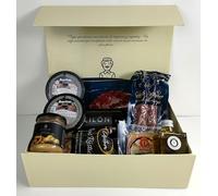 DON GOURMET, Cesta Gourmet para Regalar, Cesta Navidad, Personalizable, Queso curado, jamón ibérico, Fuet ibérico, lote embutidos ibéricos, aceite de oliva, patés, pack ibéricos, Regalo cumpleaños.