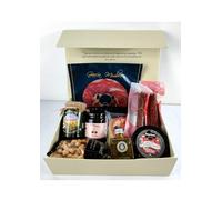 DON GOURMET, Cesta Gourmet para Regalar, Personalizable, Queso curado, jamón ibérico, chorizo ibérico, lote embutidos ibéricos, aceite de oliva, pack ibéricos, Regalo San Valentín. (CESTA 8)