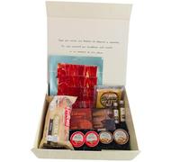 DON GOURMET, Desayuno a domicilio sorpresa, Caja sorpresa, Jamón ibérico, Queso curado, Pack de pates, Crema de cacao, Pan Rústico para Tostadas, Cesta Regalo.
