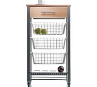 DON HIERRO - Carrito de cocina con ruedas, Carrito Verdulero DIANA-