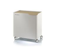 DON HIERRO - Cubo de basura reciclaje ECOBOX, con ruedas y cierre suave, 60 litros-Arena