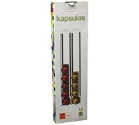 DON HIERRO - Set de 2 soportes adhesivos para cápsulas de café, compatibles con cápsulas Nespresso - Acero inoxidable - KAPSULAS-