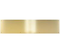 Don-Jo CPG Products - Placa de metal, 12 pulgadas de altura, 3/64 pulgadas de grosor, elige el ancho para tu puerta (tono latón (BT), 12 x 36 pulgadas) (90-12 pulgadas KP)
