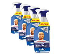 Don Limpio Baño Spray Detergente 800 ml. Elimina Las Marcas De Jabón Y El Doble De Cal Que La Fórmula Anterior (Paquete de 4)